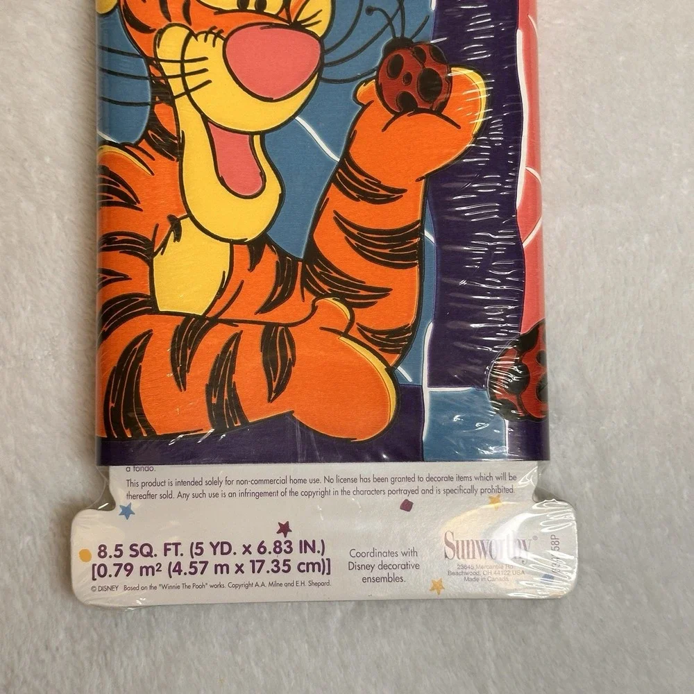 Winnie the Pooh Tigger‎ Wall Border Self Stick 5 Yd. Roll WL6318 Lot #03911